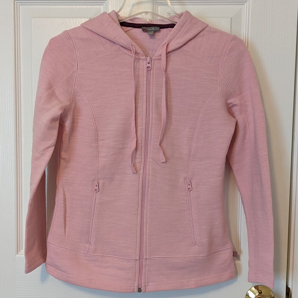 Talbots Soft Pink Full-Zip Hoodie